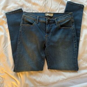 Free People Dark Blue Skinny Jeans